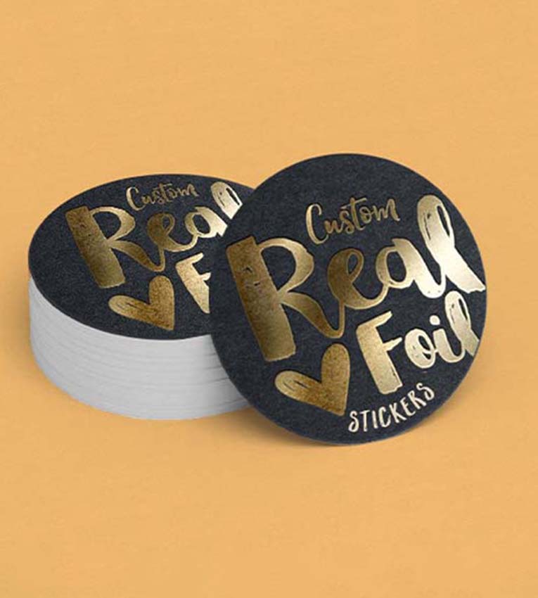 Custom Gold Foil Stickers